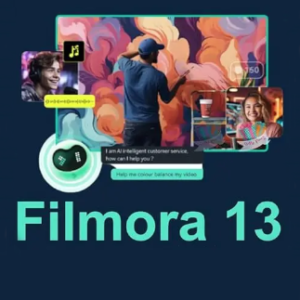 Wondershare Filmora 13 Video Editor (PC) (1 PC, Lifetime)  - Wondershare Key - GLOBAL